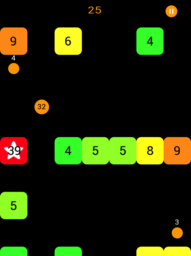 Ball Through Blocks, game for IOS