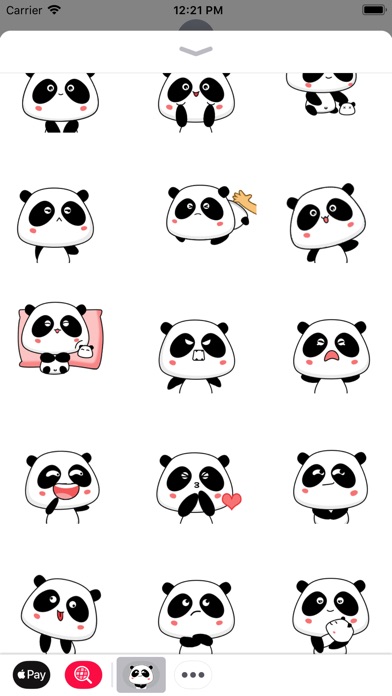 Panda Bear Animated Stickers screenshot 2