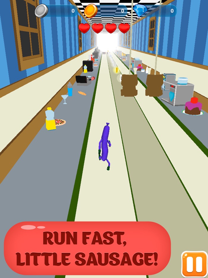 Cooking Sausage Running