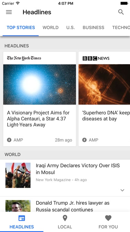 Google News & Weather