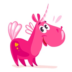 Pinky Unicorn Stickers