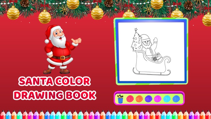 Christmas Santa Coloring Book