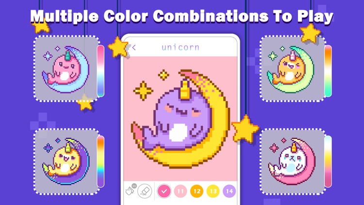 Unicorn Art: Color By Number screenshot-3