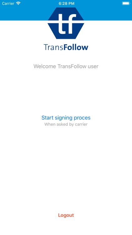 TransFollow e-CMR signing app