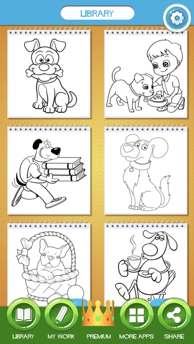 How to cancel & delete Cute Dog Coloring Book Pages from iphone & ipad 1
