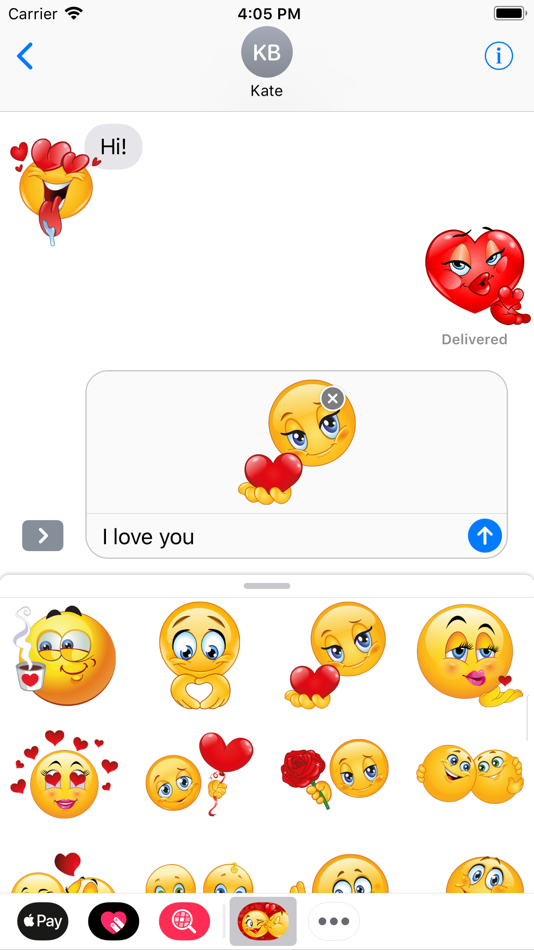 I Love You Emoji Stickers By Edb Group Ios Apps Appagg