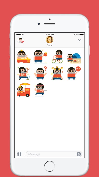 Frizzy Guy stickers by pecellele pencilのスクリーンショット2 Frizzy Guy stickers by pecellele pencilのスクリーンショット2