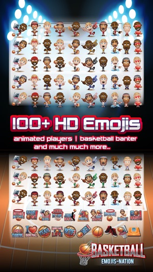 棒球表情符號國家 - Basketball Emojis(圖1)-速報App