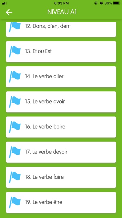 Apprendre le Français Grammair screenshot 3