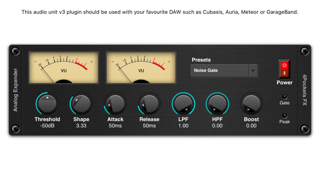 Audio Expander AUv3 Plugin