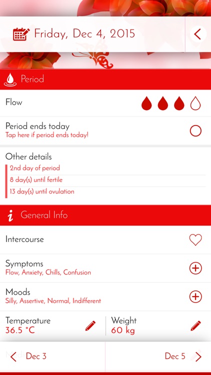 My Calendar: Period Tracker