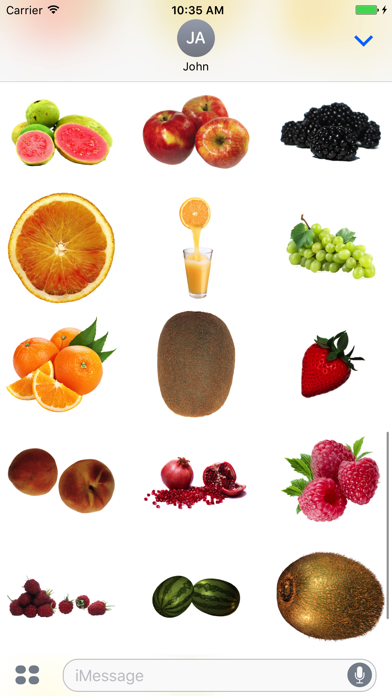 Fruits for iMessage screenshot 3