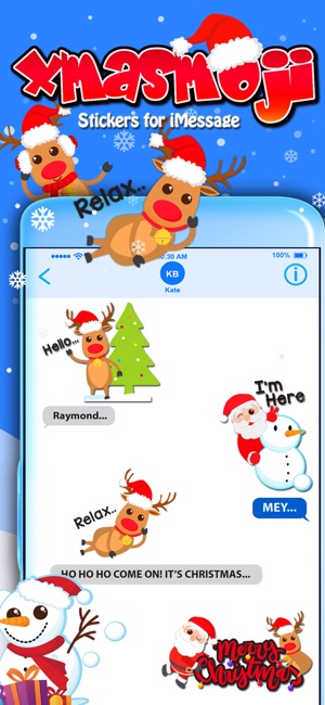 Xmasmoji Stickers for iMessage(圖2)-速報App