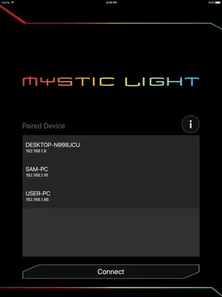Captura de Pantalla 1 MSI Mystic Light iphone