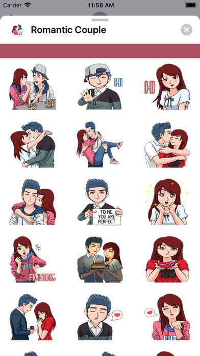 Romantic Couple - Stickers screenshot 2