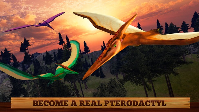 Flying Pterodactyl Dino Wildlife 3D