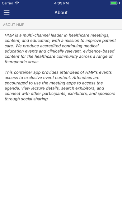HMP Events screenshot 2