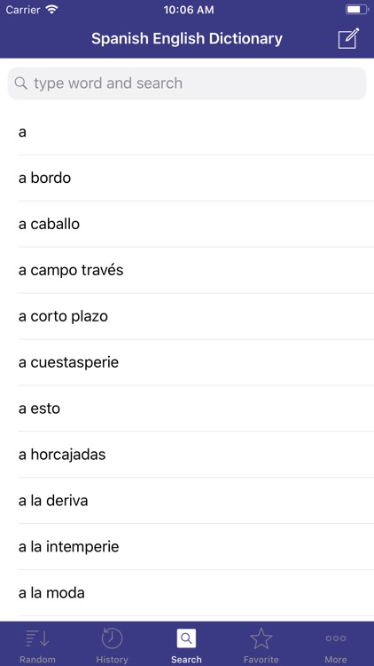 Multi Spanish Dictionary