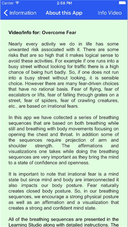 Overcoming Fear Yoga Activity screenshot-4