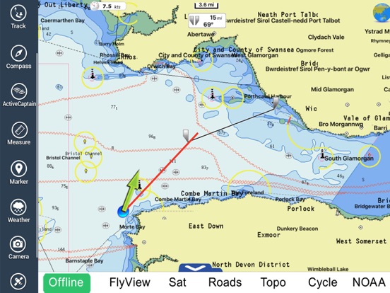 Marine : South West England HD - GPS Map Navigatorのおすすめ画像3