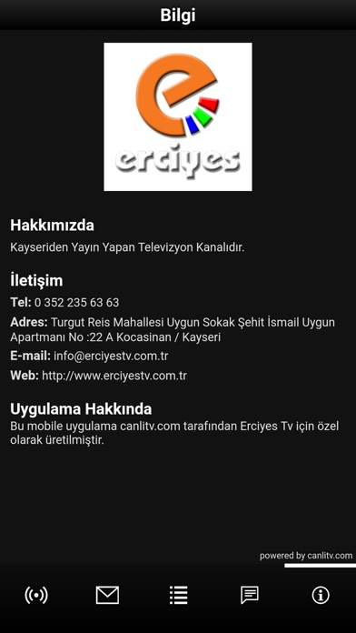 Erciyes Tv screenshot 4