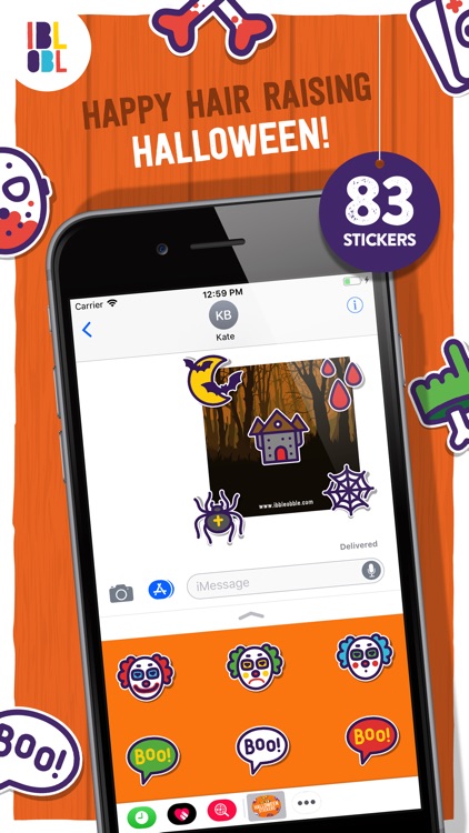 Ibbleobble Halloween Stickers