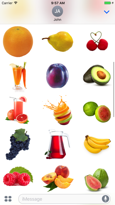 Fruits Pack for iMessageのおすすめ画像3