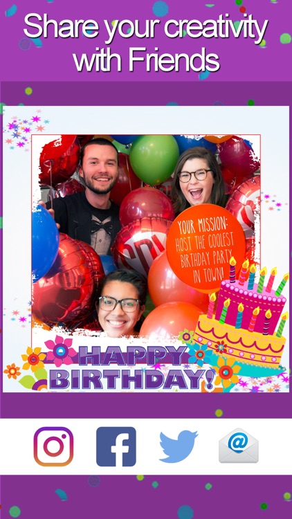 Birthday Photo Frames & Editor screenshot-3