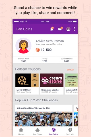 FanKick -Celebs,Fans & Rewards screenshot 3