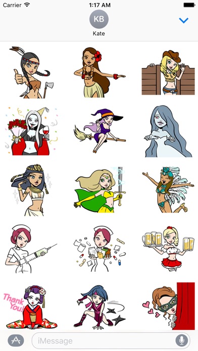 Worldwide Cosplay Girl Sticker screenshot 2