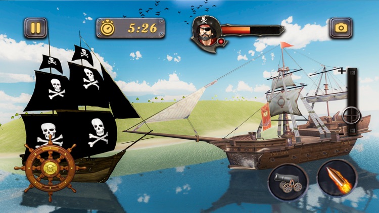 Pirate Ship Sea Battle 3D screenshot-4