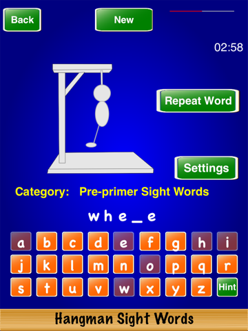 Hangman Sight Words - náhled