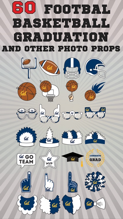 California Golden Bears PLUS Selfie Stickers