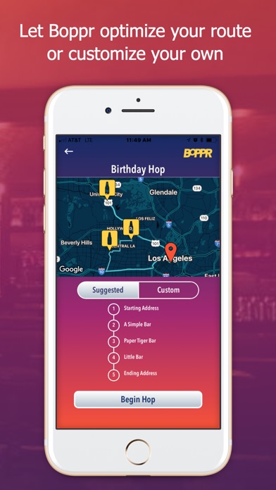 Boppr | Bar Hopping App screenshot 4