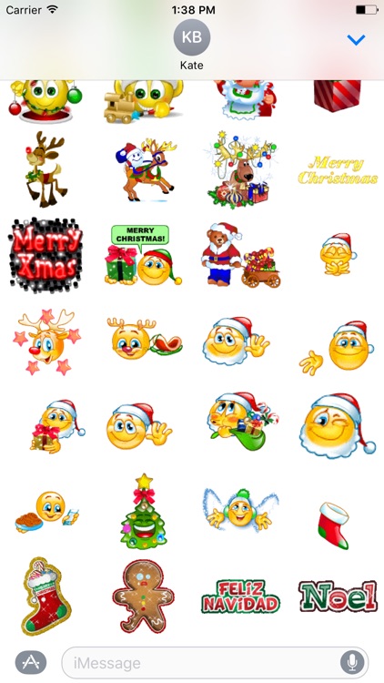 Animated Christmas Stickers