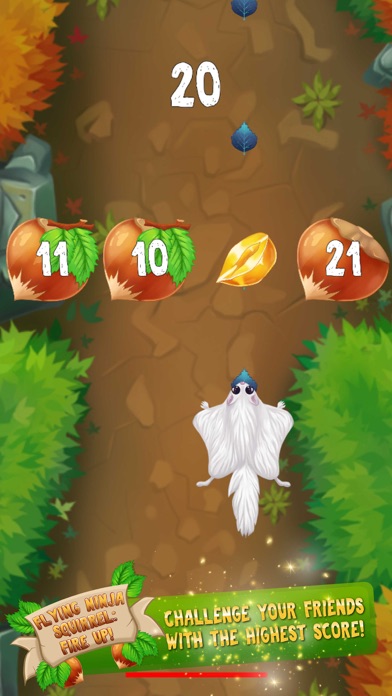 Flying Ninja Squirrel Fire Up! screenshot 4