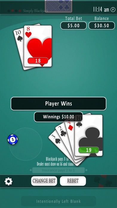Simply Blackjack screenshot 3