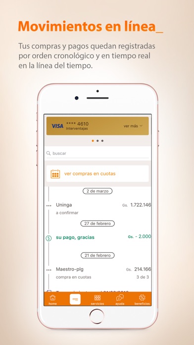 Itaú Tarjetas Paraguay screenshot 2