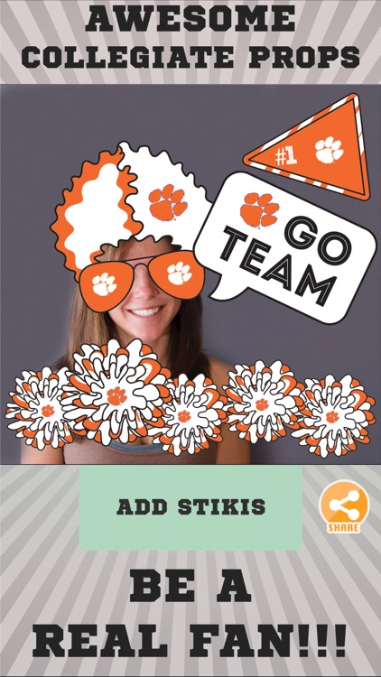 Clemson Tigers Selfie Stickers