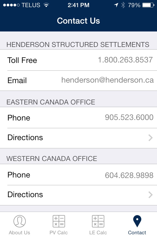 Henderson Present Value Calc screenshot 2