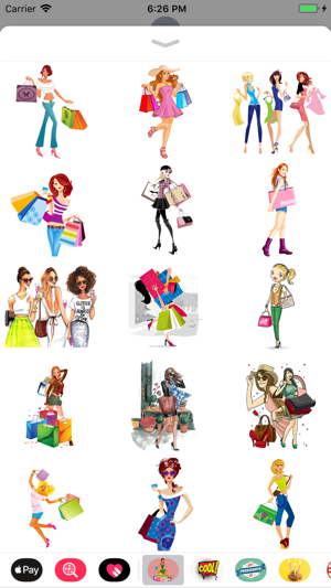 Shopping Girls Stickers