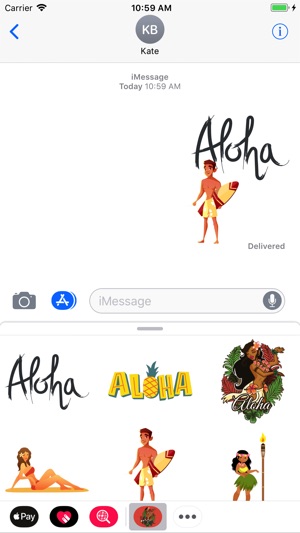 Hawaii Aloha Luau Stickers