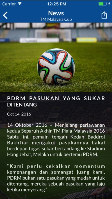 Liga Malaysia screenshot 2