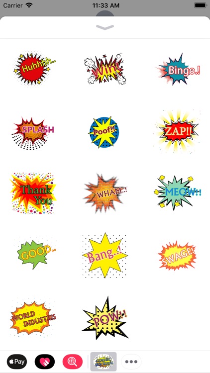 Comic stickres screenshot-3