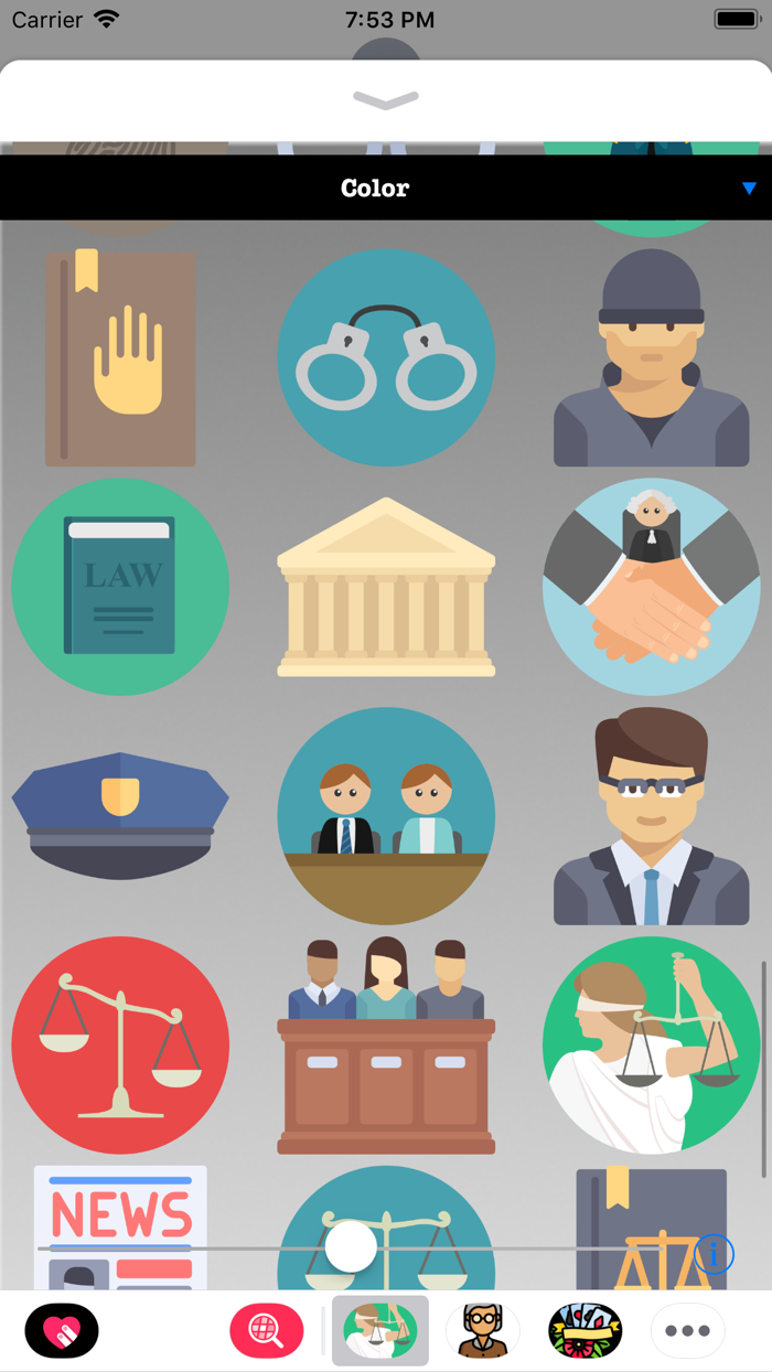 Court Trial Stickers
