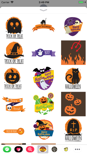 Halloween cards and stickers