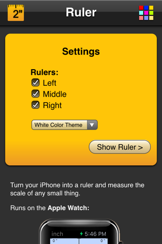 Ruler App - náhled