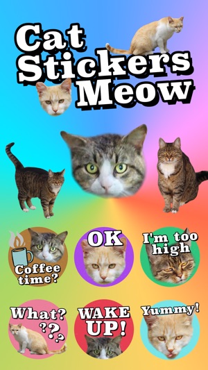 Cat Stickers Meow