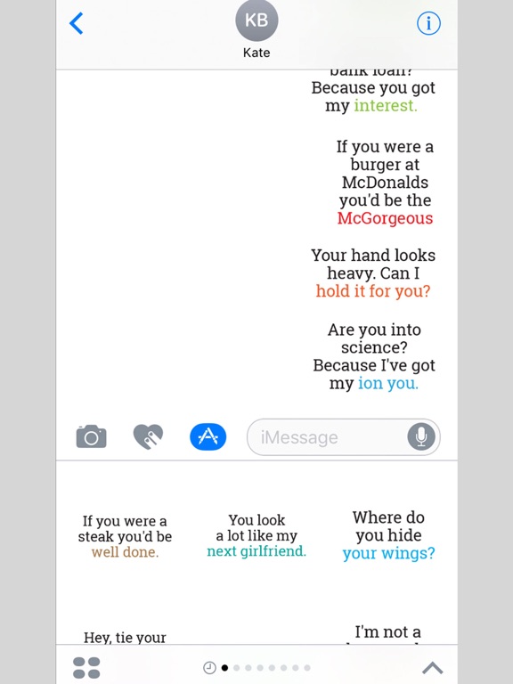 Pick Up Line Stickers For Imessage App Price Drops