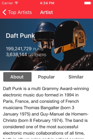 Scrobbles — A Simple Last.fm Reader screenshot 2